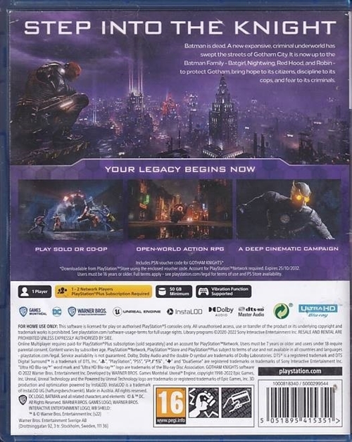 Gotham Knights - PS5 (A-Grade) (Genbrug)